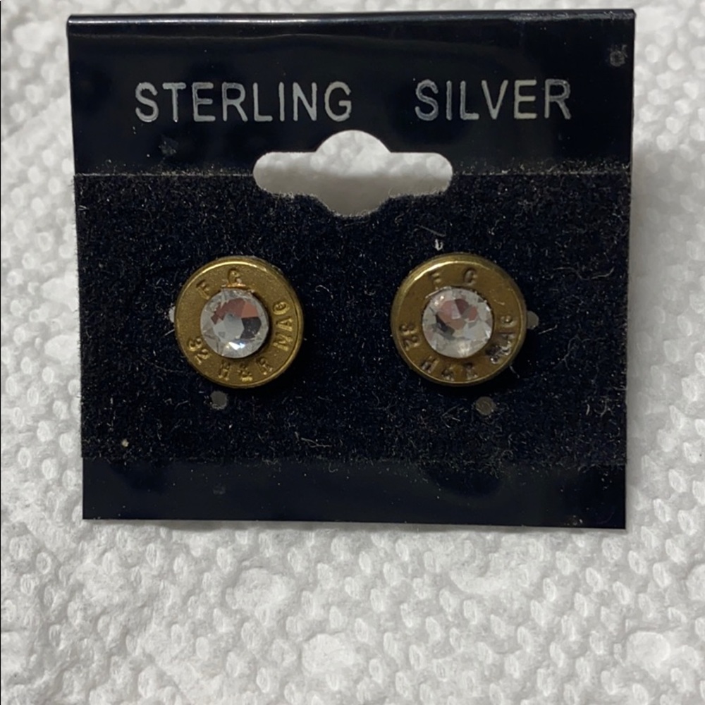 Brass .32 FC Earrings
